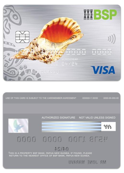 Papua New Guinea BSP Bank visa platinum card